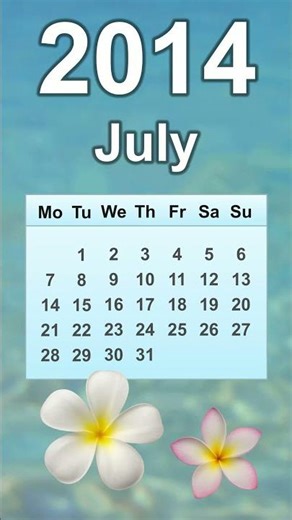 July 2014 Calendar