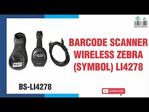 Barcode Scanner ZebraLI4278 wireless Symbol LI 4278how to use wirelessbarcodeinbiilingexcelinventory