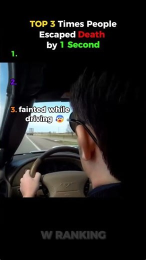 Top 3 Times People Escaped Death by 1 Second #amazing fails #trending #top10 #viral #top5