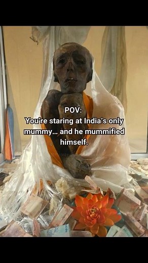 India's only buddhist mummy #history #india #mummy
