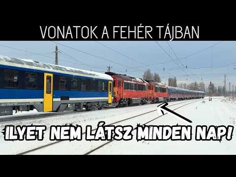 Több mint 10 éve volt utoljára ilyen hó! Vonatok a behavazott Budapesten