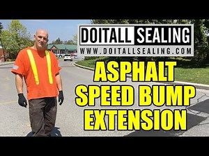 Asphalt Speed Bump Extension