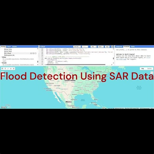 Flood Detection Using SAR Data: Google Earth Engine | #Cyclone Yaas