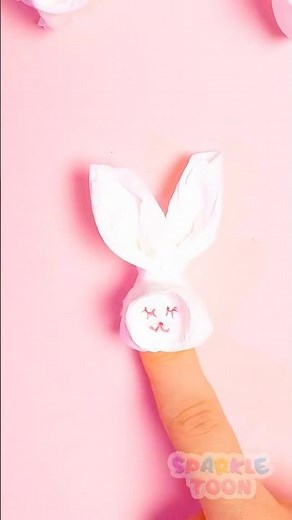 🐰 Bunny Finger Puppet? Let’s Make It Ourselves! Easy DIY Fun ✂️ #DIY #Kids
