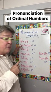 Pronunciation of Ordinal Numbers #ordinalnumbers#esl#easyenglish#englishlesson#pronunciationtips#englishmakesnosense | English Makes No Sense