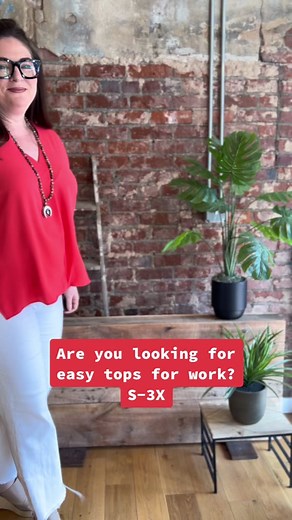 Upgrade your work wardrobe with these easy-to-wear tops from our boutique! #rebeccajamesclothing #boutiquefashion #bohofashion #workwearstyle
