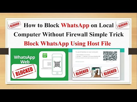 How to Block WhatsApp On Computer, Simple Trick, Without Any Firewall, Software.