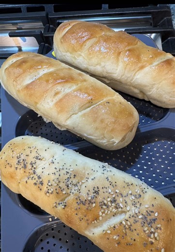 Easy Homemade Bread Sandwich Rolls with Silicone Pan