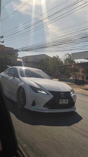 white Lexus RC F Sport luxury coupe Spotted in Thailand