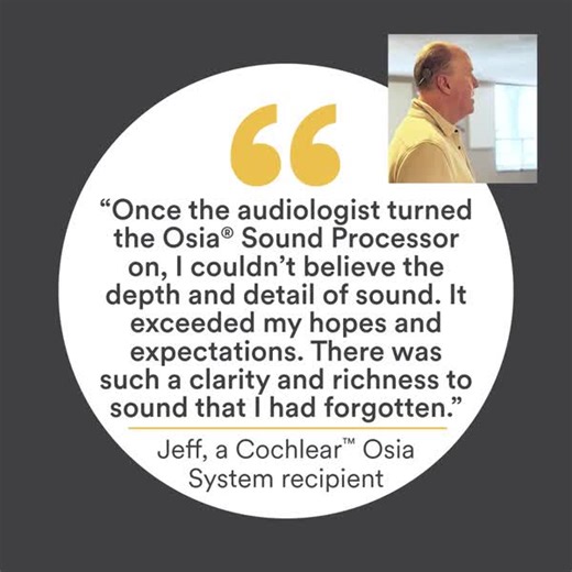 2025 has been an incredible year of celebrating the 5th anniversary of the Osia System and life-changing stories from recipients like Jeff. As a pastor, Jeff's Osia Sound Processor helps him stay connected and support his community. Learn more about the Osia System by clicking here: https://bit.ly/4slJuvO | Cochlear Americas