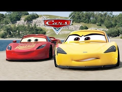 Lightning Mcqueen Loses to Cruz in Fireball Beach Race | Cars Movie Remake | BeamNG.Drive Movie