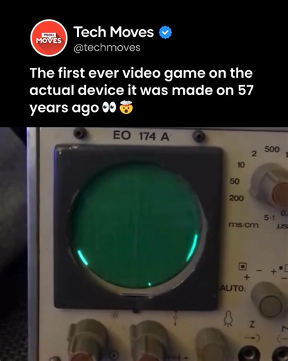 The first ever video game on the actual device it was made on 57 years ag🔥 | Tech Moves