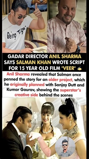 Salman Khan Wrote For 15 Yr Old Film Script Veer Anil Sharma Gadar Director Revealed#salmankhan#news