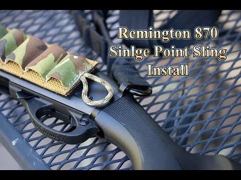 Single Point Sling Mount Install for Remington 870 Tactical