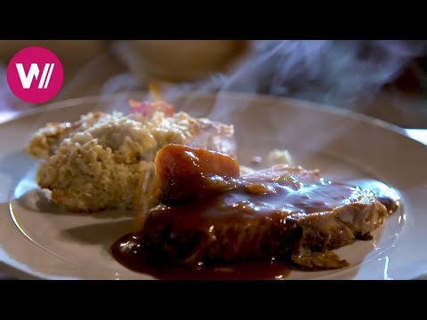 Liechtenstein - Rebel corn casserole with vegetables and roasted pork | At our Neighbour's Table