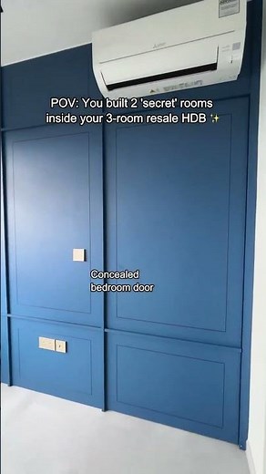 POV: A 3-room resale HDB hiding two secret rooms. ✨