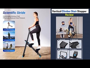 MERACH Vertical Climber Stair Stepper Review | Full-Body Workout Compact Folding Cardio Machine