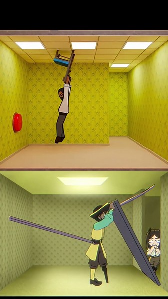 How to get out? 1 vs 2 ( Backrooms Animation #300IQChallenge )