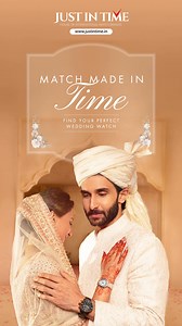 Wedding season is here! Get ready to shine with stunning watches from Just in Time! Gift the best timepieces to your loved ones Make unforgettable memories, one tick at a time! Shop Now and make it a wedding to remember! 💫 10,000 Unique Watch Styles ⌚ 80 Watch Boutiques 🔩 Service Centres in 18 Cities 🎁 Shipping Across India 💸 EMI & COD available *T&C Apply | Just In Time