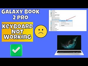 Fix Galaxy book 2 pro Keyboard Not Working in Windows | Solve keyboard keys Won't typing Fixed✅