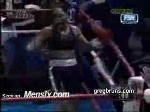 Female Boxer One Punch Knockout