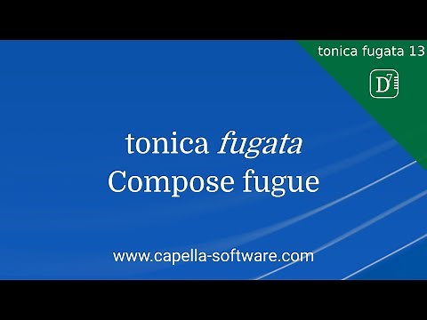 tonica fugata 13 - Compose fugue