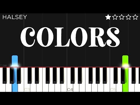 Halsey - Colors | EASY Piano Tutorial