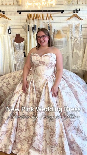 Who says wedding dresses have to be white? Aberdeen is blushing in all the right ways. 💕