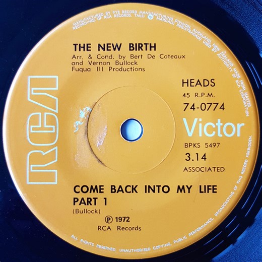 The New Birth - Come Back Into My Life