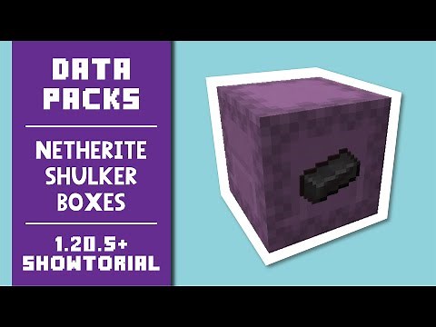 Netherite Shulker Boxes [Data Pack] - Showcase/Tutorial - Minecraft 1.20.5