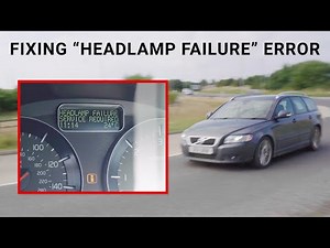 V50 Headlight Level Sensor [Headlamp Failure Service Required] Volvo VIDA Code Reading - V70 S40 C30