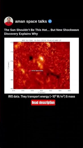The Sun Shouldnt Be This Hot.. But New Shockwave Discovery Explains Why 👽 #space #shorts