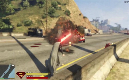 宇宙最强！《GTA》「超人」Mod终极版演示