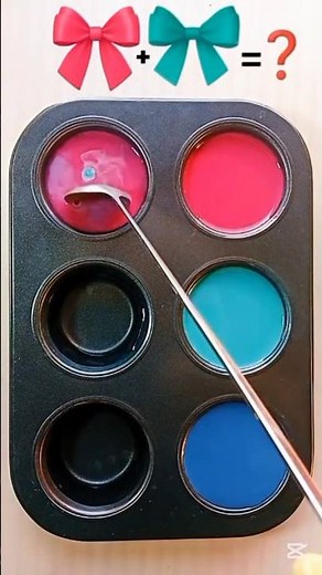 Colorpalette / Rose Pink + Aqua + Royal Blue | Ocean Bloom Harmony #colormixing #colorpalette #short