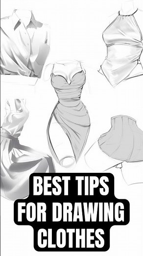 BEST TIPS for Drawing BETTER CLOTHES for Your Character!!