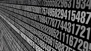 Digit prediction algorithm for numerical code sequence on black background computational solution for machine learning and data science Stock Video