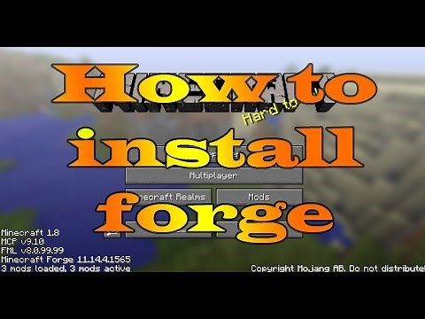 How to Install Minecraft Forge 1.8.8