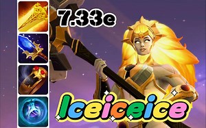 dota2 7.33E版本，锤妹对线大圣，Iceiceice 第一视角破晓辰星教学。
