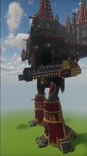 Minecraft create aeronautics warhammer 40k #create #minecraft #createaeronautics