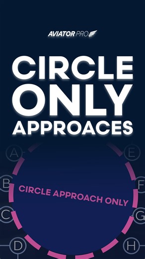 AviatorPro on Instagram: "⭕ Circle Only Approaches What are the three conditions in which the FAA issue circle only approaches? What is the letter range in the procedure titles that allows you to distinguish a circle only approach? #AviatorPro has all the answers! #PilotTraining #CircleOnlyApproaches"
