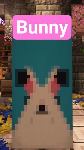 Cool Minecraft Banner 46 - Bunny #minecraft #gaming #banner #minecraftshorts