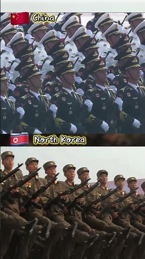 North Korea vs China — Two Parades, Two Worlds 🇰🇵🇨🇳 #northkorea #edit #china