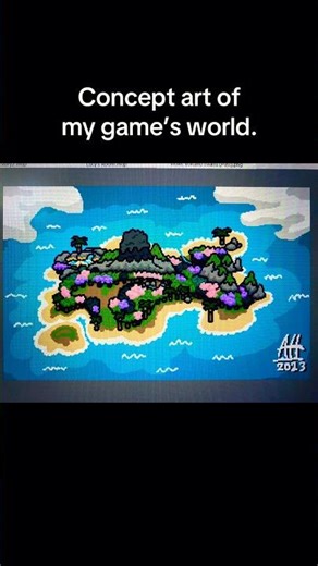 Concept Art & a bit of Footage of my Game’s World #indiegame #games #devdiary #cozygaming #cozygame