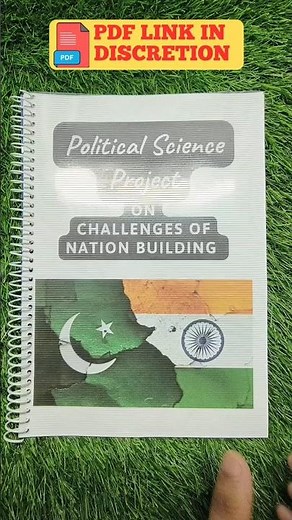 Political Science Project On Challenges of Nation Building #diy #project #class12 #politicalscience