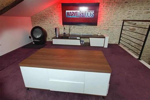 J'ai testé le meuble TV extensible Fero et la table basse relevable de chez Homary