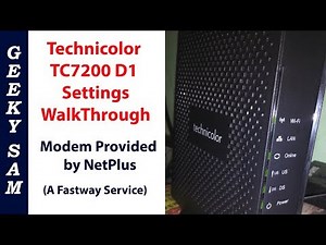 Technicolor TC7200.D1 Modem WalkThrough - Provided By NetPlus Broadband | HIndi