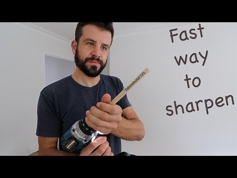 How to Sharpen a Carpenter's Pencil FAST