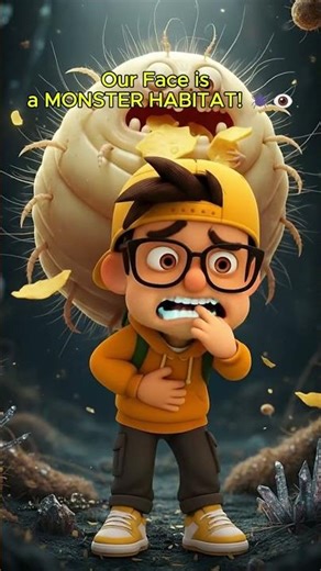 Your Face is a MONSTER HABITAT! 🕷️👁️ (The Skeletal View) #shorts