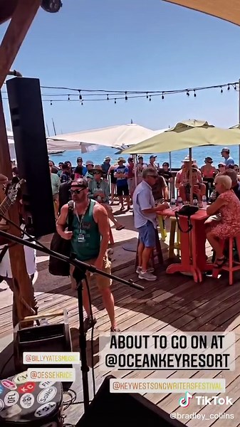 About to go on at Ocean Key for the Key West Songwriter's festival #songwriter