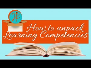 How to Unpack Learning Competencies